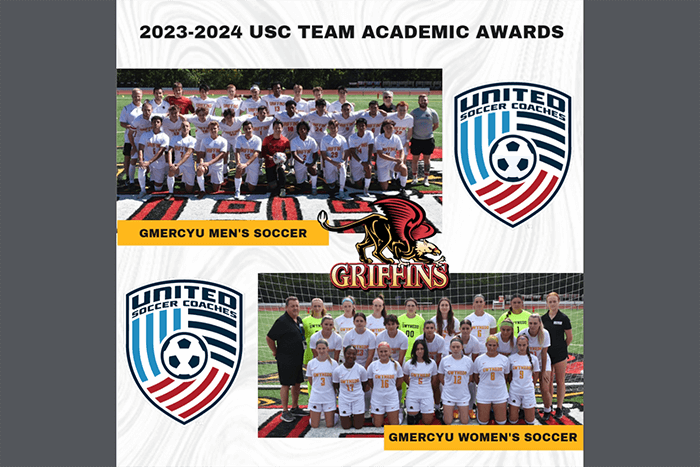  GMercyU Men’s and Women’s Soccer Garner  2023-2024 USC Team Academic Awards