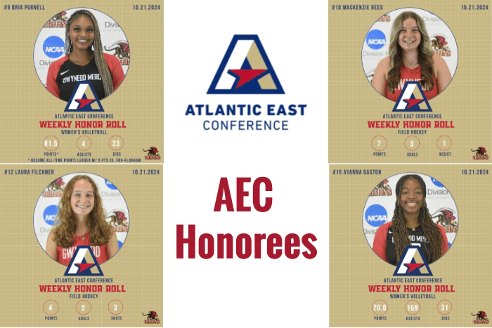 GMercyU Athletics Announces AEC Honors for October 12 – October 19