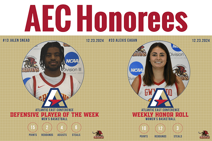 GMercyU Athletics Announces AEC Honors for December 14 – December 21