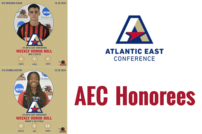 GMercyU Athletics Announces AEC Honors for October 20 – October 26