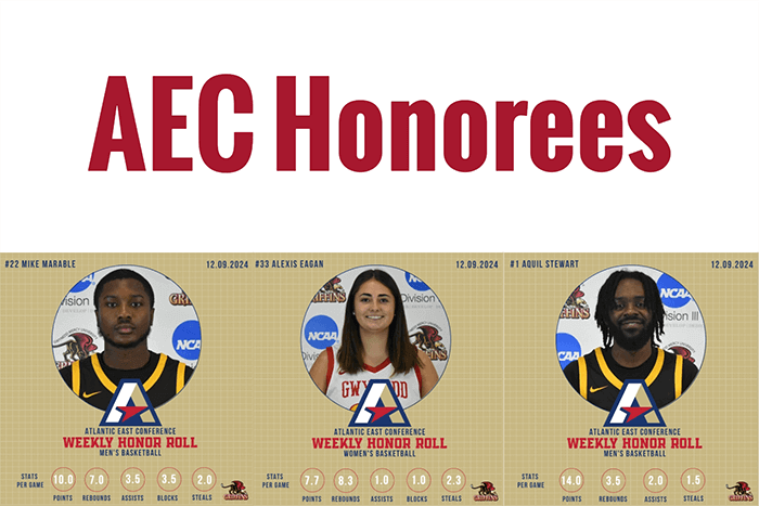 GMercyU Athletics Announces AEC Honors for November 30 – December 7