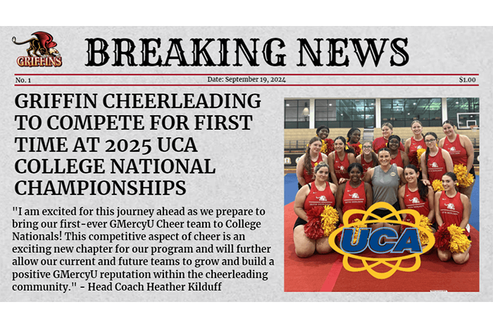 Griffin Cheerleading to Compete for First Time at 2025 UCA College National Championships