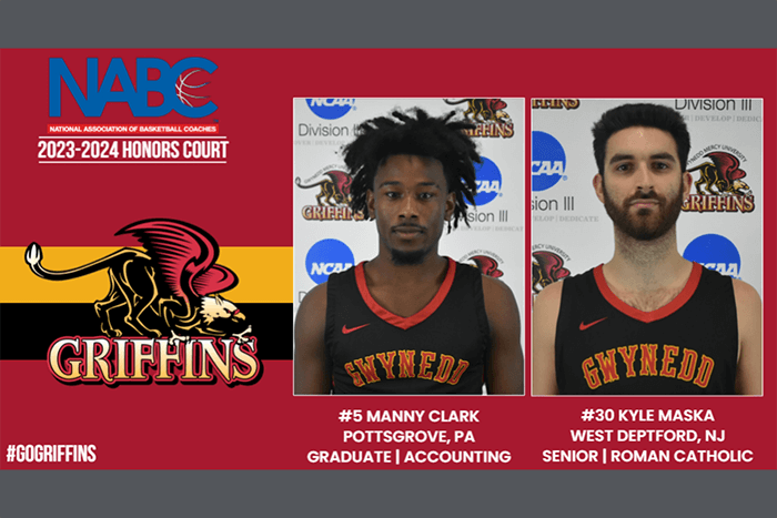 Griffins' Clark and Maska Named to 2023-2024 NABC Honors Court