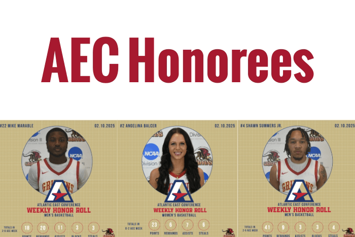 GMercyU Athletics Announces AEC Honors for February 2 – February 9