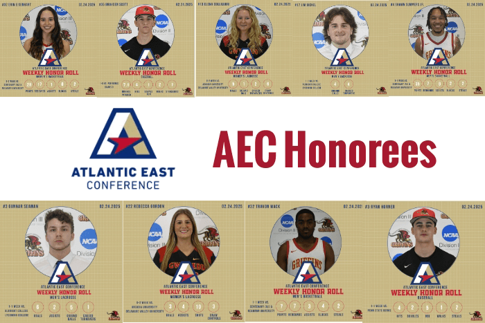 GMercyU Athletics Announces AEC Honors for February 16 – February 22