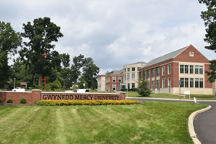 GMercyU welcome wall
