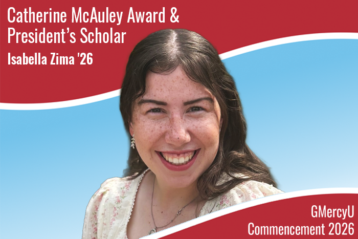 Isabella Zima Awarded Catherine McAuley Award and President's Scholar