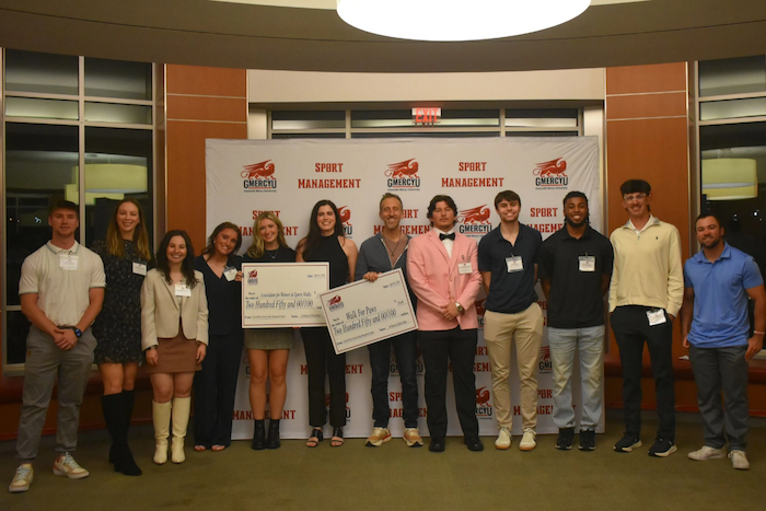 Sport Management students and panel speakers at Sports Business Symposium