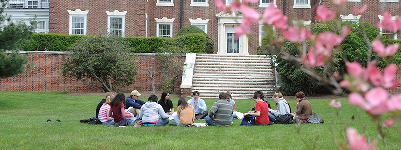 Honors Program Class on Lawn